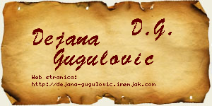 Dejana Gugulović vizit kartica